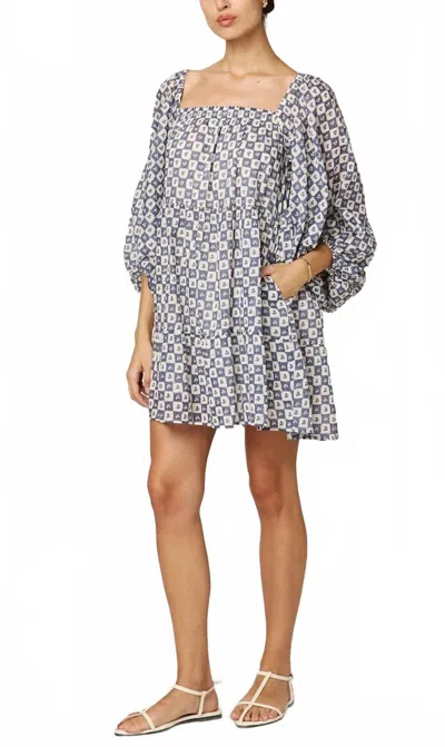 Cleobella Hattie Mini Dress In Piazze Check In Multi
