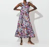 Cleobella Hedy Midi Dress In Purple Multi In Multi