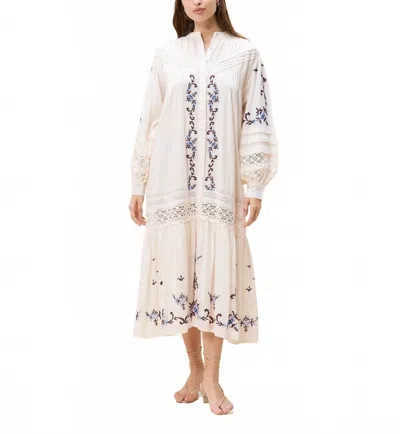 Cleobella Heidi Midi Dress In Ivory Multi In Neutral