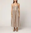 Cleobella Holly Midi Dress In Giatta Stripe In Multi