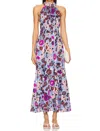 Cleobella Iman Ankle Dress In Waterlily In Multi
