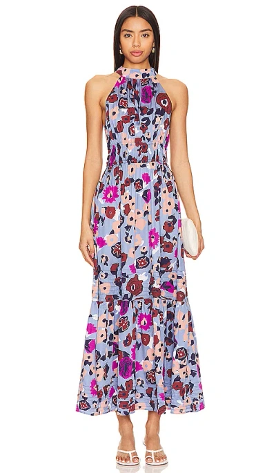 Cleobella Iman Ankle Dress In Purple