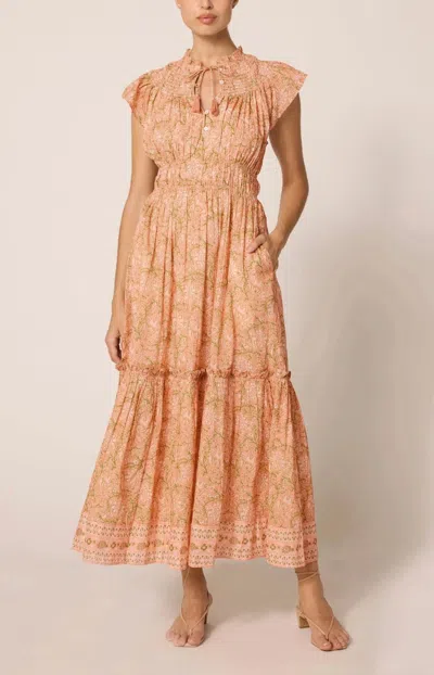 Cleobella Indira Ankle Dress In Cecil Blush In Brown