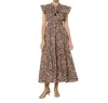 Cleobella Indira Ankle Dress In Divina Print In Multi