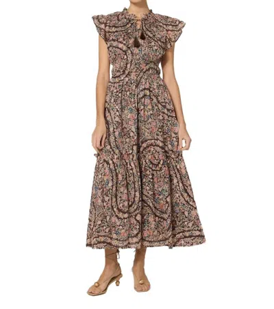 Cleobella Indira Ankle Dress In Divina Print In Multi