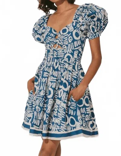 Cleobella Inez Mini Dress In Isla In Blue