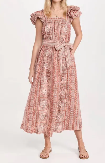 Cleobella Ingrid Ankle Dress In Tomar Print In Multi
