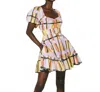 Cleobella Iona Mini Dress In Saffron Hale In Multi