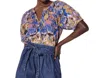 Cleobella Irena Blouse Azucar Print In One Color In Multi
