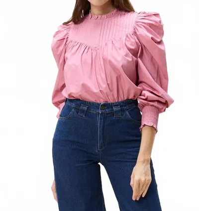 Cleobella Irina Bishop Sleeves Blouse In Mesa Rose In Multi