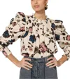 Cleobella Irina Blouse Jardin Print In Multi