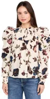 Cleobella Irina Blouse Jardin Print In Jardin Print