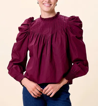 Cleobella Irina Blouse | Zinfandel