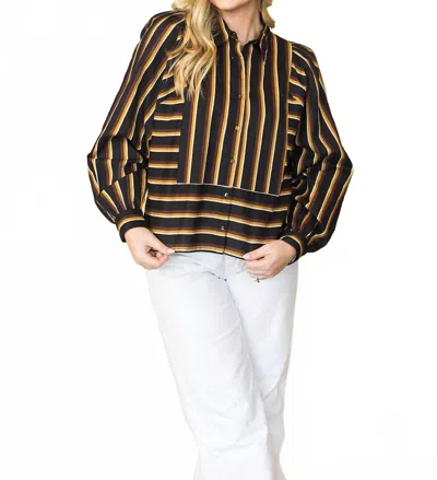 Cleobella Isadora Blouse In Black Multi