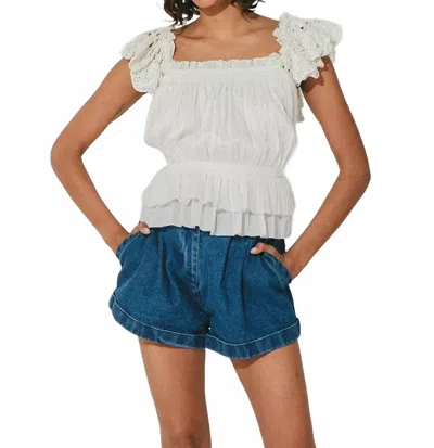 Cleobella Italian Romance Top In Ivory In White