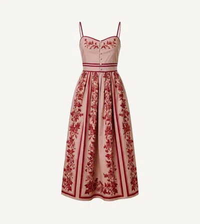 Cleobella Jamie Midi Dress Oree Print In Pink