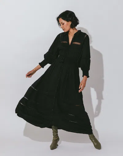Cleobella Jane Ankle Dress In Black