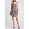 Cleobella Janelle Organic Cotton Voile Minidress In Azucar Print
