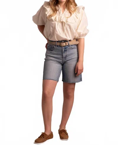 Cleobella Janet Puff Sleeves Blouse In Ivory In Beige