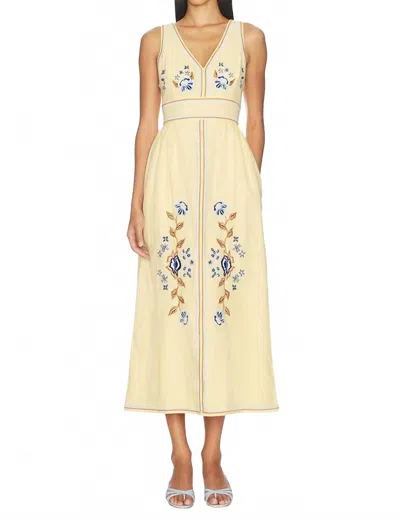 Cleobella Jassamyn Ankle Dress In Impala In Multi
