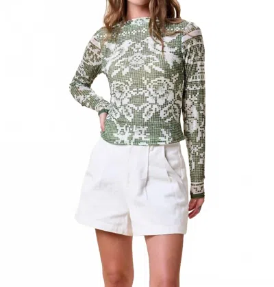 Cleobella Jay Top In Verdant Flight In Green