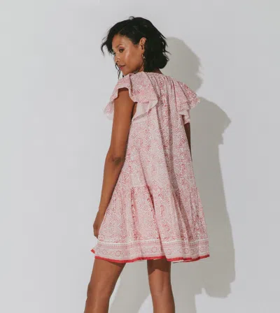 Cleobella Jaya Mini Dress | Paisley Ditzy In Pink