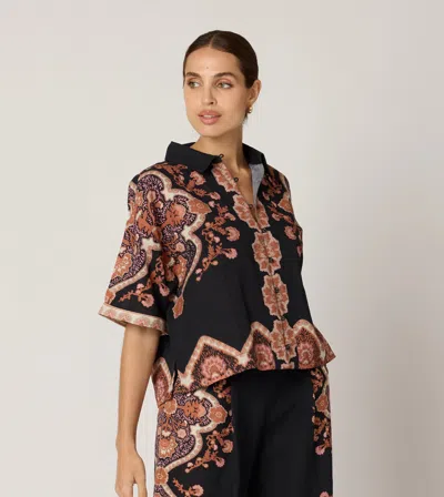 Cleobella Jeni Blouse | Dark Lagos