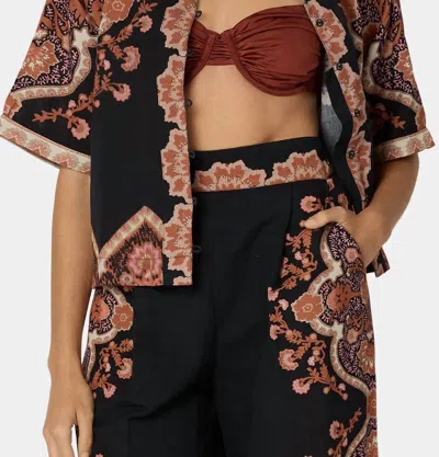 Cleobella Jeni Blouse In Dark Lagos Print In Multi