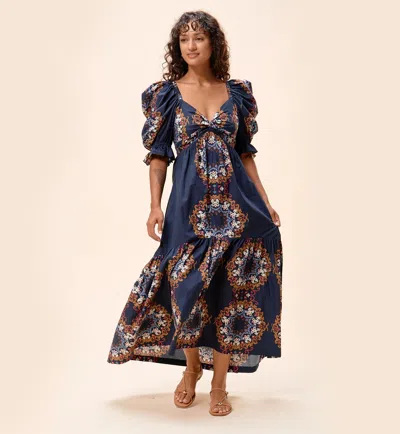 Cleobella Jewel Ankle Dress In Blue