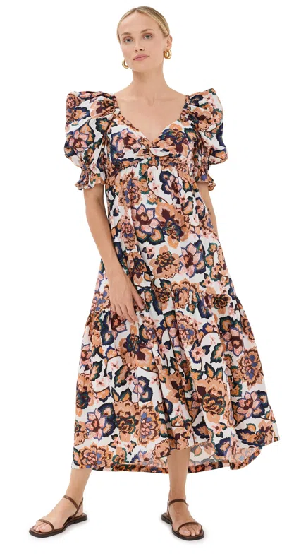 Cleobella Jewel Ankle Dress Desert Floral Print