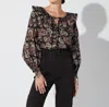 Cleobella Jillian Blouse In Avalon Block