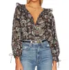 Cleobella Jillian Blouse In Avalon In Multi