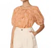 Cleobella Johana Blouse In Cecil Blush Print In Neutral