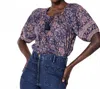 Cleobella Johana Blouse In Cecil Print In Blue