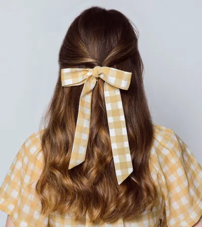 Cleobella Joie Sunkissed Check Ribbon Bow