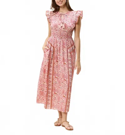 Cleobella Jonni Ankle Dress In Dahlia In Multi
