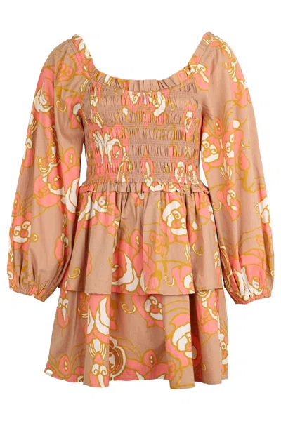 Cleobella Journee Mini Dress In Neutral