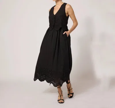 Cleobella Julie Black Midi Dress