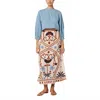 Cleobella Juliet Ankle Skirt In Liliana Print In Brown