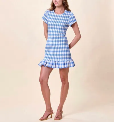Cleobella June Mini Dress In Blue Bonnet Gingham