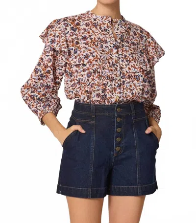 Cleobella Juno Blouse Top In Bellucci In Multi