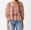 Cleobella Justine Blouse In Tomar Print In Multi
