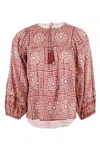 Cleobella Justine Blouse Tomar In Red
