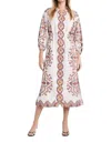 Cleobella Kaila Midi Kaftan Dress In Lagos Print