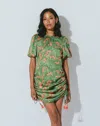 Cleobella Kamila Mini Dress Abstract Print In Green