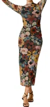 Cleobella Katya Long Sleeve Midi Dress In Multi