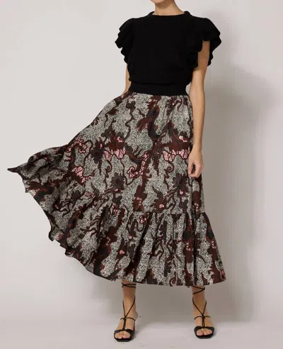 Cleobella Keisha Ankle Skirt In Castello Print In Multi