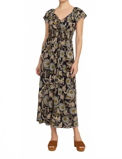 Cleobella Kendall Maxi Dress In Dark Magnolia In Black