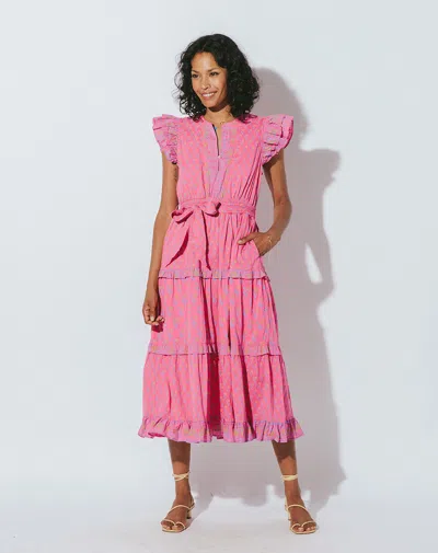Cleobella Kenzie Midi Dress In Pink