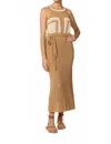 Cleobella Kiana Crochet Midi Dress In Beige-ivory In Multi